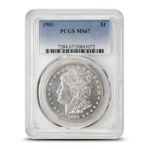 1903-P Morgan Silver Dollar Coin PCGS MS67