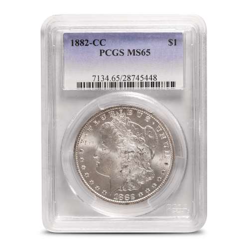 1882-CC Morgan Silver Dollar PCGS MS65
