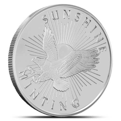 1 oz Sunshine Silver Round (New, MintMark SI)