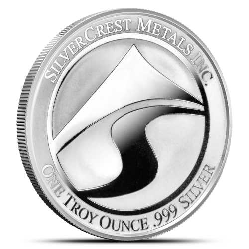 1 oz SilverCrest Metals Eagle and Snake Silver Round (New)