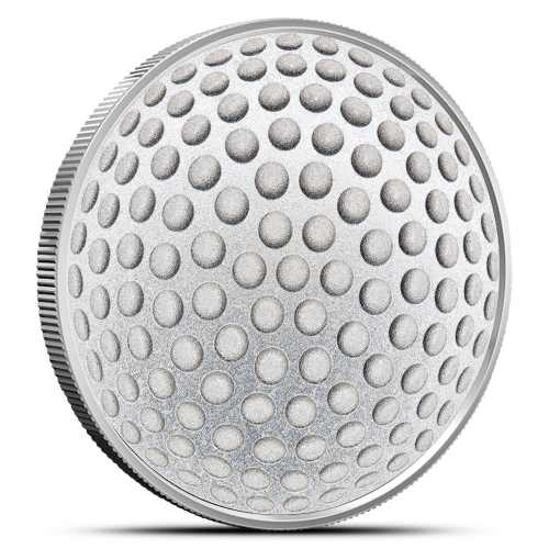 1/2 oz Mint Markers Golf Ball Silver Round (New)