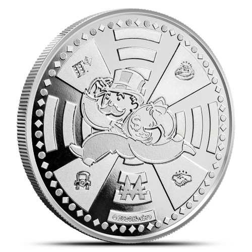 2024 1 oz Samoa Silver Mr. Monopoly Coin (BU)