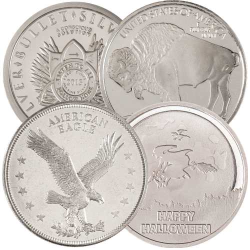 1 oz Silver Round (Varied Condition, Any Mint)
