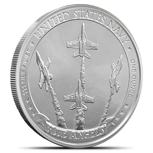 1 oz United States Navy Blue Angels Silver Round (New)