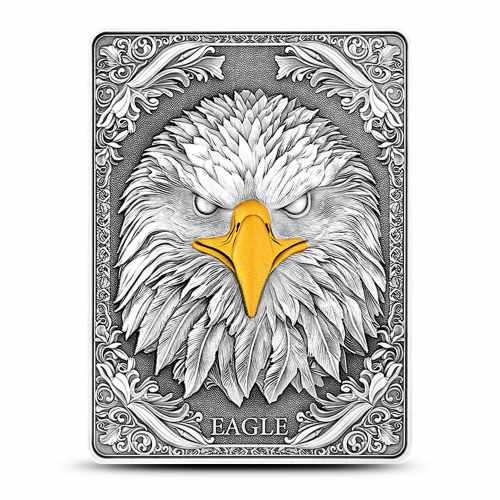 2025 10 oz Antique Fiji Silver Eagle Rectangular Coin (Box + CoA)
