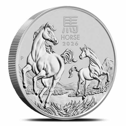 2026 1 Kilo Australian Silver Lunar Horse Coin (BU)