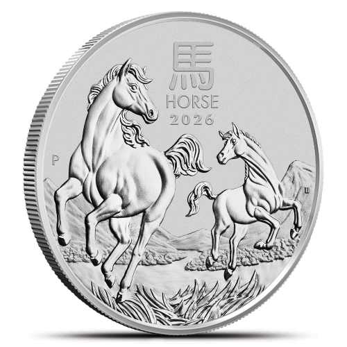 2026 1 oz Australian Silver Lunar Horse Coin (BU)