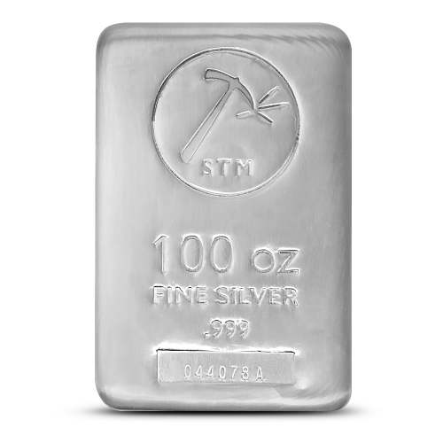 100 oz SilverTowne Silver Bar (New)