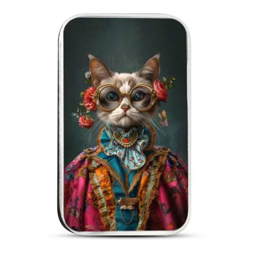 1 oz Colorized The Holy Land Mint Silver Coco Human Cat Bar