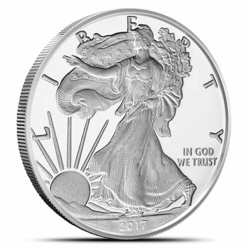 2017-W 1 oz Proof American Silver Eagle Coin (Box + CoA)
