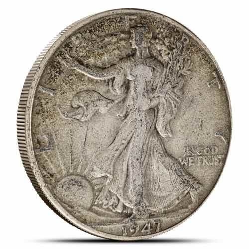 90% Silver Walking Liberty Half Dollars ($1 FV)