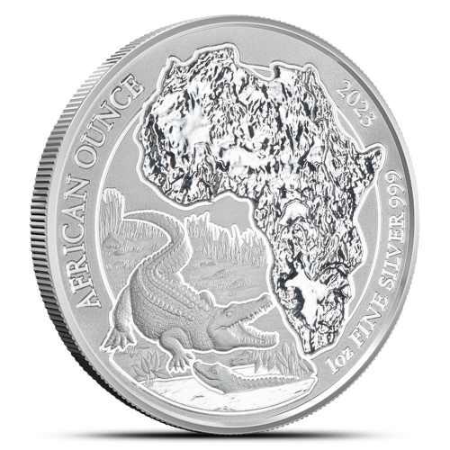 2023 1 oz Rwandan Nile Crocodile Silver Coin (BU)