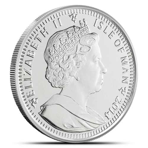2014 1 oz Isle of Man Silver Angel Coin (BU)
