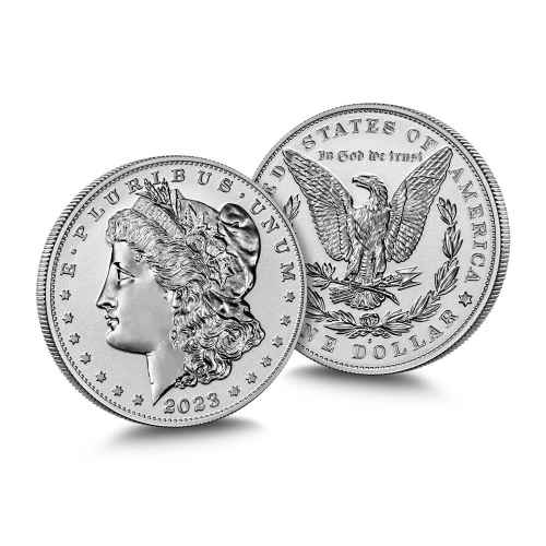 2023 Reverse Proof Morgan &amp; Peace Silver Dollar 2-Coin Set (Box + CoA)