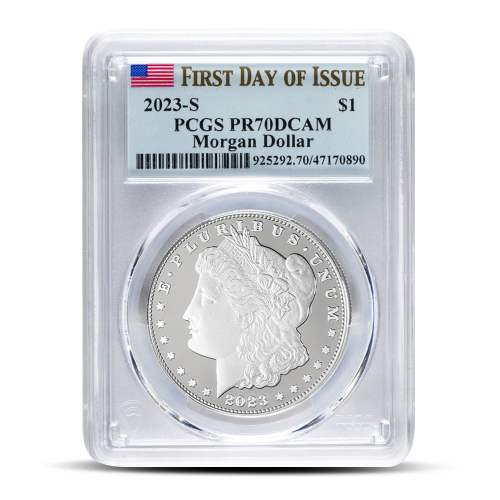2023-S Proof Morgan Silver Dollar Coin PCGS PR70 FDOI
