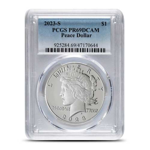 2023-S Proof Peace Silver Dollar Coin PCGS PR69