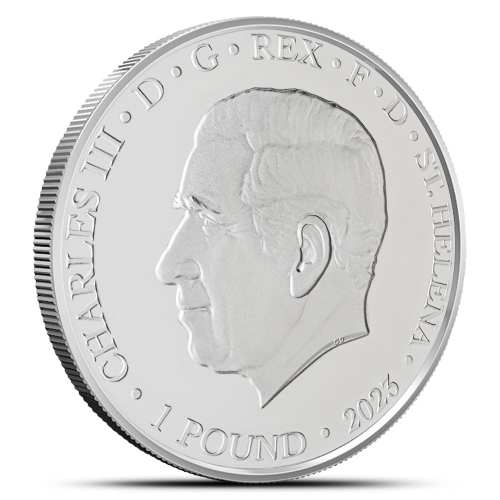 2023 1 oz St. Helena Silver Queen's Memorial Coin (BU)