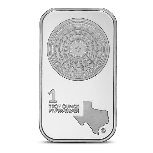 1 oz Texas Mint Silver Bar (New)