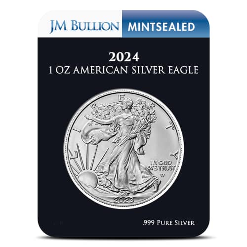 2024 1 oz American Silver Eagle Coin (MintSealed, BU)