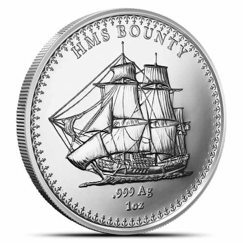 2024 1 oz Pitcairn Islands Silver Bounty Coin (BU)