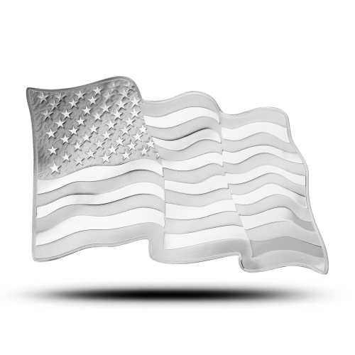 1 oz Sunshine American Flag Silver Bar