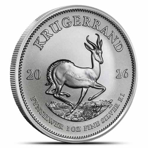 2026 1 oz South African Silver Krugerrand Coin (BU)