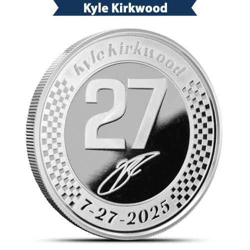 2025 1 oz Andretti IndyCar Kyle Kirkwood Silver Round (New)