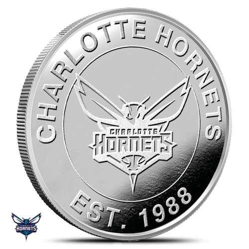 1 oz NBA Charlotte Hornets Silver Round (BU)