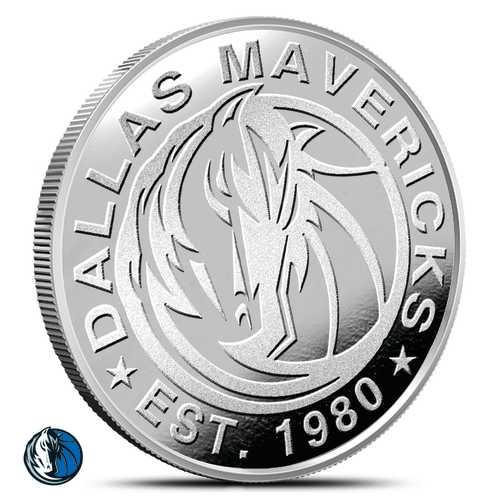 1 oz NBA Dallas Mavericks Silver Round (BU)