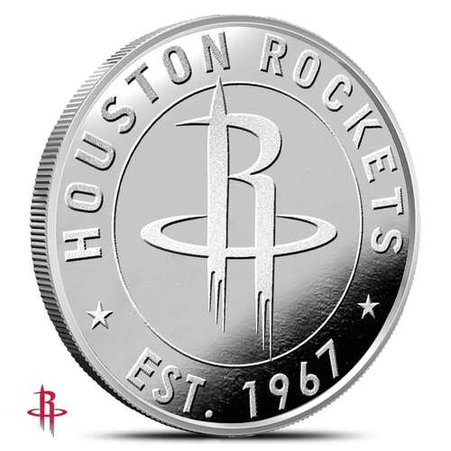 1 oz NBA Houston Rockets Silver Round (BU)
