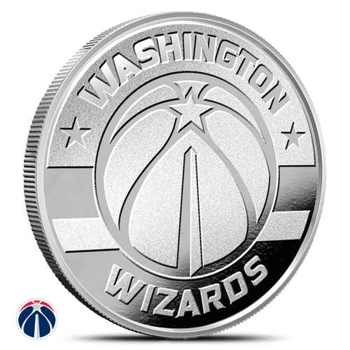 1 oz NBA Washington Wizards Silver Round (BU)