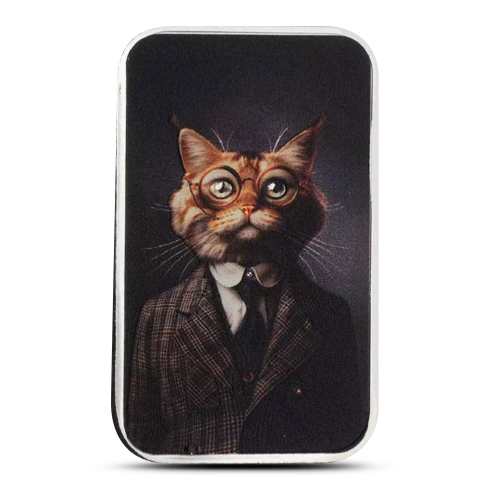 1 oz Colorized The Holy Land Mint Silver Einstein Human Cat Bar