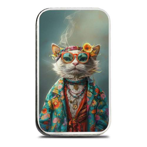 1 oz Colorized The Holy Land Mint Silver Harmony Human Cat Bar