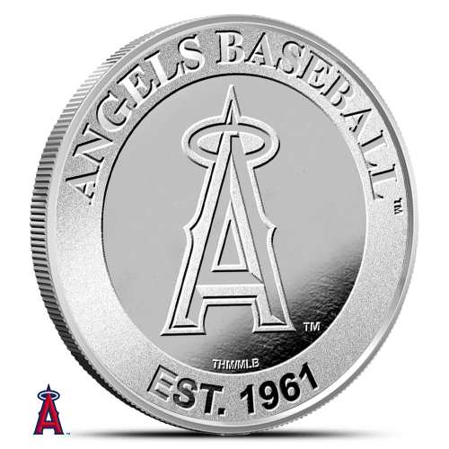 1 oz MLB Los Angeles Angels Silver Round (BU)