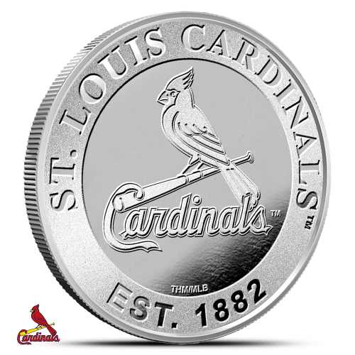 1 oz MLB St. Louis Cardinals Silver Round (BU)