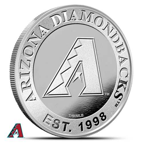 1 oz MLB Arizona Diamondbacks Silver Round (BU)