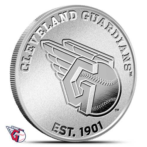 1 oz MLB Cleveland Guardians Silver Round (BU)