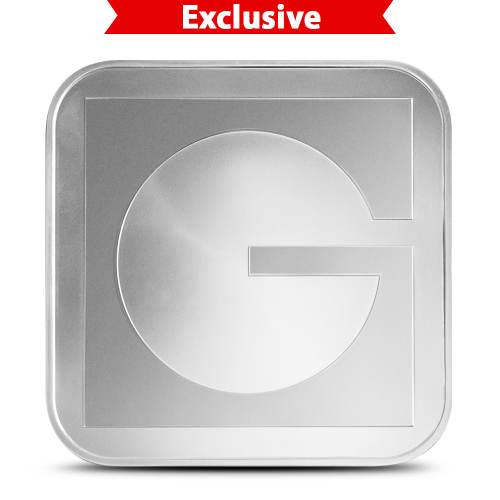 10 oz GOLD.COM Square Silver Bar (New)