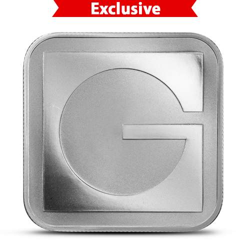 1 oz GOLD.COM Square Silver Bar (New)