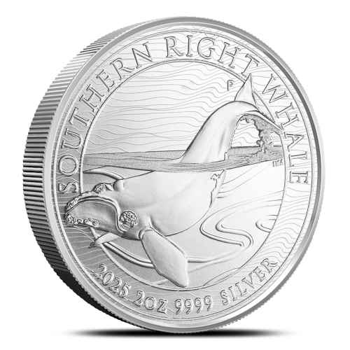 2025 2 oz Australian Southern Right Whale Silver Coin