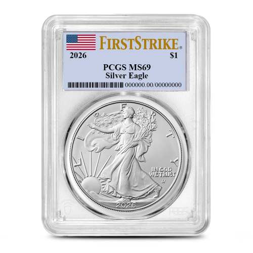 2026 1 oz American Silver Eagle Coin PCGS MS69 FS
