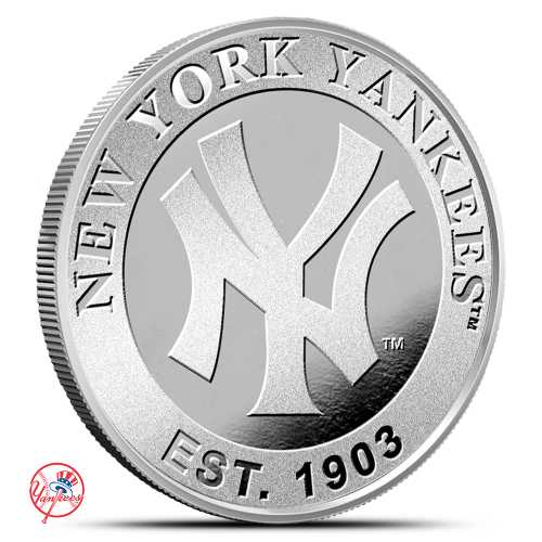 1 oz MLB New York Yankees Silver Round (BU)
