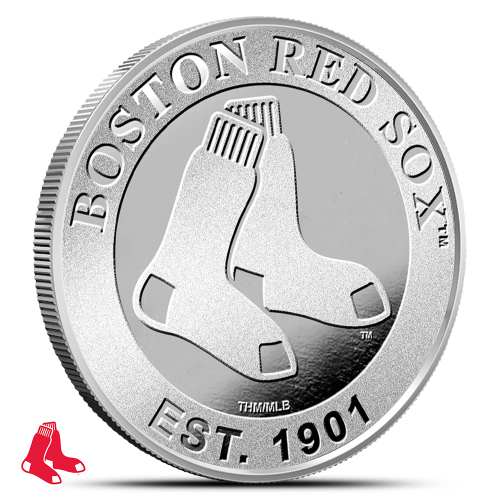 1 oz MLB Boston Red Sox Silver Round (BU)