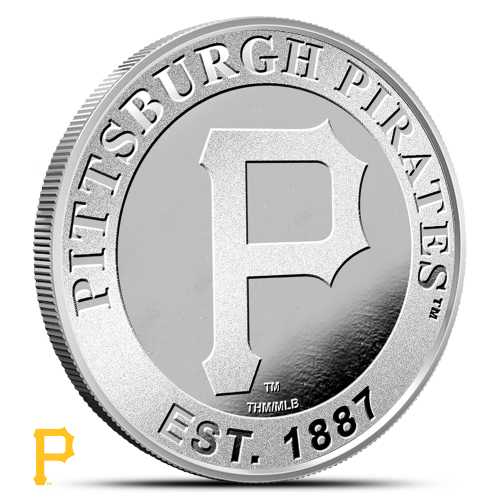 1 oz MLB Pittsburgh Pirates Silver Round (BU)