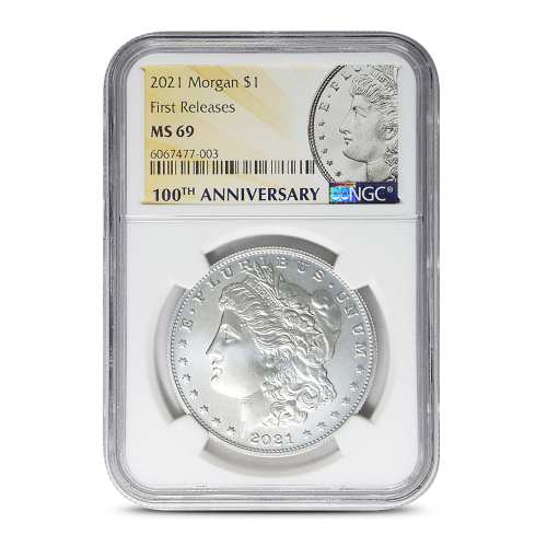 2021 Morgan Silver Dollar Coin MS69 (Varied Label, Varied Mint Mark, PCGS or NGC)