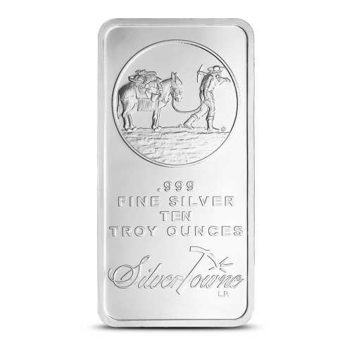 10 oz SilverTowne Prospector Silver Bar (New)