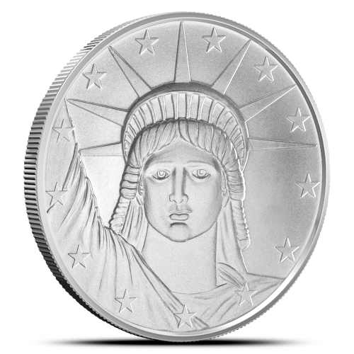 1 oz SilverTowne Lady Liberty Silver Round