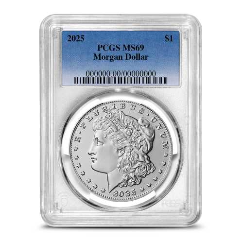 2025 Morgan Silver Dollar Coin PCGS MS69 FS