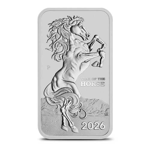 2026 1 oz Australian Silver Lunar Year of the Horse Rectangular Coin (BU)