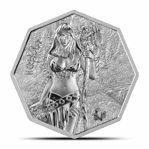 2025 1 oz Germania Mint Witchcraft Herbalist Silver Round (Capsule + CoA)